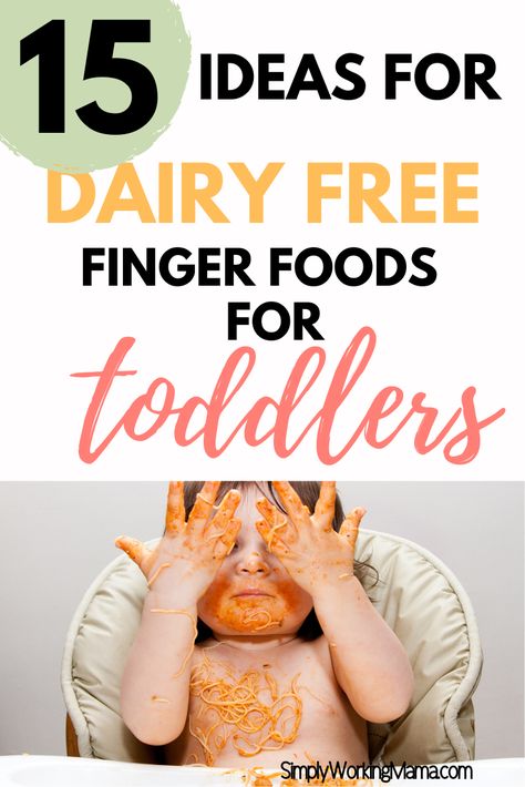 Blw Dairy Free, Dairy Free Foods For Kids, Dairy Free Meals For Toddlers, Toddler Dairy Free Meals, Dairy Free Toddler Lunch, Dairy Free Baby Snacks, Dairy Free Snacks For Toddlers, Dairy Free Toddler Recipes, Dairy And Egg Free Recipes For Kids