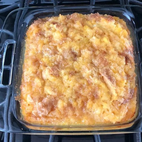 Pineapple Bread Souffle Recipe Pineapple Souffle Recipe, Pineapple Bread Pudding, Pineapple Casserole, Souffle Recipe, Crisp Desserts, Pineapple Bread, Baked Pineapple, Souffle Recipes, Pineapple Desserts