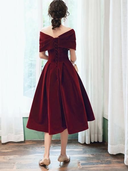 92af93f73faf3cefc129b6bc55a748a9desc45534980ri Tea Length Homecoming Dresses, Off Shoulder Evening Dress, Short Prom Dress, Short Prom, روتين العناية بالبشرة, Dress Silhouette, Tea Length, Prom Dresses Short, Prom Party Dresses