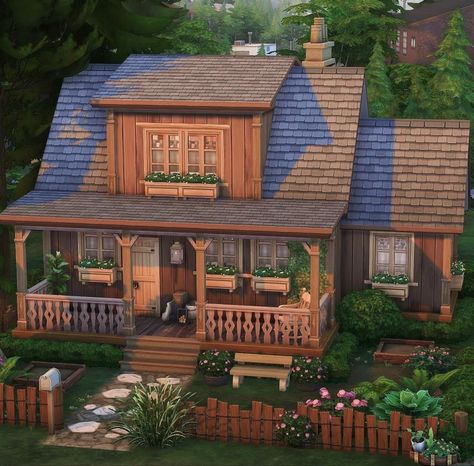 Minecraft Woodcutter House, Sims Cabin House, Moonwood Mill Sims 4, Sims 4 Hobbit House, Sims 4 Cosy House, Sims 4 Houses Tiny, Cozy House Sims 4, Sims 4 Henford-on-bagley House, Sims 4 Cabin House