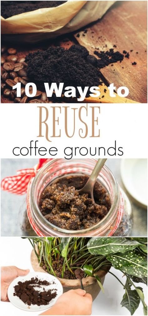 Reuse Coffee Grounds, Diy Cleaning Products Recipes, Uses For Coffee Grounds, Zero Waste Kitchen, Cleaning Recipes, Reduce Food Waste, Coffee Grounds, Diy Cleaning Products, Food Waste