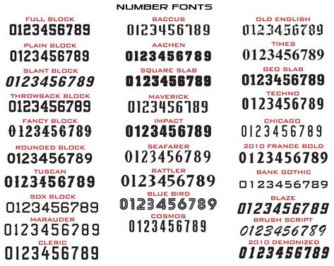 Different Fonts Styles For Numbers Number Fonts For Tattoos, Number Font Styles, Pretty Cursive Fonts, Sign Lettering Fonts, Tattoo Font Styles, Calligraphy Cursive, Number Tattoo Fonts, Fonts For Tattoos, Fonts For Commercial Use