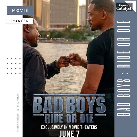 🍿: Hollywood 📽️: Bad Boys : Ride or Die ! 🚓The First official poster for #willsmith and #martinlawrence 's new movie " Bad Boys : Ride or Die ". just dropped. Go check it out 😀 🗓️ Releasing in theaters on June 7. ��🥇Credit: Sony Pictures #badboys #sony #movies #comedy #hollywood #bollywood Bad Boys Ride Or Die Poster, Bad Boys Ride Or Die Movie, Will Smith Bad Boys, 2024 Movies, Bad Boys Movie, Film Action, Action Films, Martin Lawrence, Galaxy Movie