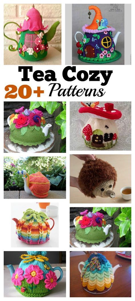 20+ Handmade Tea Cozy with Patterns Crochet Tea Cosy Free Pattern, Tea Cozy Tutorial, Tea Pot Cover, Tea Cosy Crochet, Knit Tea Cozy, Tea Cosy Pattern, Tea Cosy Knitting Pattern, Tea Cozy Pattern, Knitted Tea Cosies