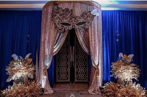 Masquerade Mask Backdrop, Masquerade Ball Theme Decoration, Masquerade Backdrop Ideas, Masquerade Quinceanera Theme, Masquerade Ballroom, Masquerade Ball Ideas, Masquerade Ball Theme, Masquerade Ball Decorations, Masquerade Party Themes