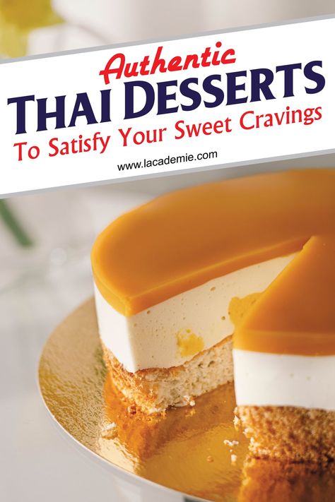 Thai desserts offer a feast for the eyes with their vibrant colors and intricate presentation. From sticky rice and mango to Thai crepes, these sweet treats are a visual indulgence. Coconut milk custard, with its smooth texture, is often steamed in small cups for a stunning presentation. Treat all your senses with these Instagram-worthy delights. Sticky Rice And Mango, Coconut Milk Custard, Thai Recipes Dessert, Thai Ice Cream, Deep Fried Bananas, Milk Custard, Sweet Sticky Rice, Thai Mango, Thai Desserts