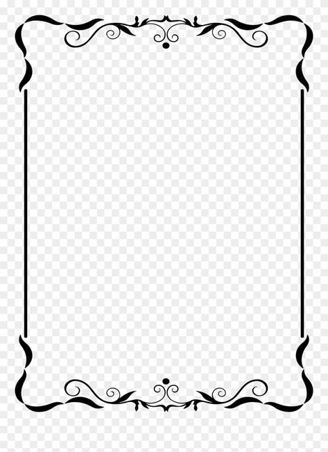 Transparent Border Design, Frame Border Design Black And White, Transparent Border Png, Border Designs For Projects Creative Black And White, Black And White Border Template, Cover Border Design, Frame Border Design Png, Full Screen Border Png, White Border Png