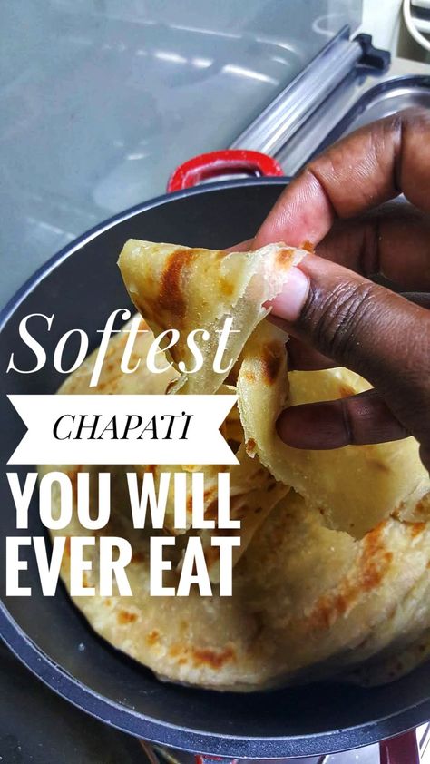 Tanzanian Food, Soft Chapati Recipe, Kenya Food, Chapati Recipe, Chapati Recipes, Kenyan Food, African Cooking, Ethiopian Food, Paratha Recipes