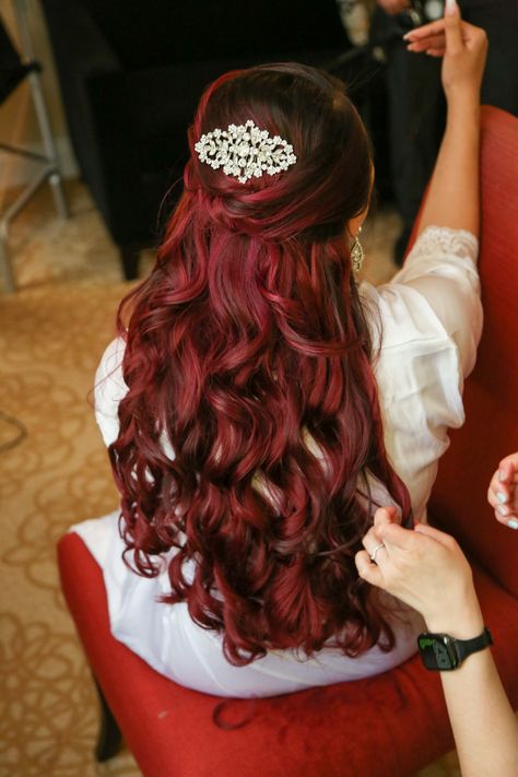 Brides With Red Hair, Black And Red Wedding Hair, Wedding Hairstyles For Long Hair Red, Red Hair Wedding Styles, Red Hair Bridesmaid, Bridal Hairstyles For Red Hair, Bridal Hairstyles Red Hair, Wedding Hairstyles For Red Hair, Bridesmaid Hairstyles Red Hair