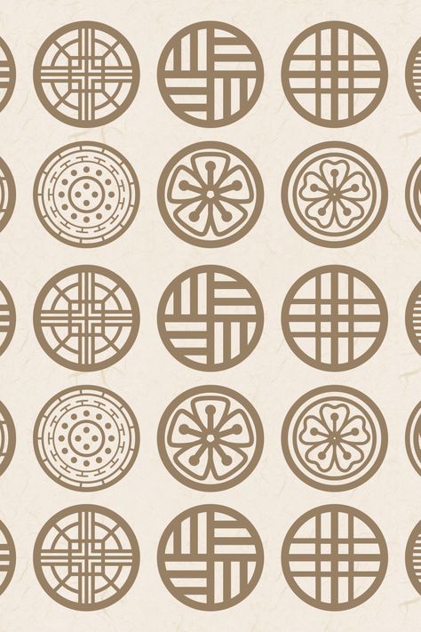 Korean Quilt Pattern, Traditional Motifs, Traditional Korean Tattoo Design, Korean Ornament Tattoo, Korean Symbols, Cultural Design, Ancient Patterns, Korean Patterns, Traditional Pattern