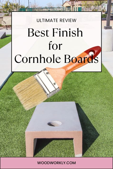 Discover the winning finish for your Cornhole boards! 🏆🌽 Explore top-notch options to enhance both performance and style. Elevate your game with the best finish today! #CornholeBoards #OutdoorGames #DIYProjects #Woodworking How To Stain And Paint Cornhole Boards, How To Make Cornhole Boards Diy, Diy Outdoor Dart Board, Cornhole Game Diy How To Build, Painting Ideas For Corn Hole Boards, How To Build Cornhole Boards, How To Make A Cornhole Board, Corn Hole Designs Paint, Cornhole Board Designs Diy