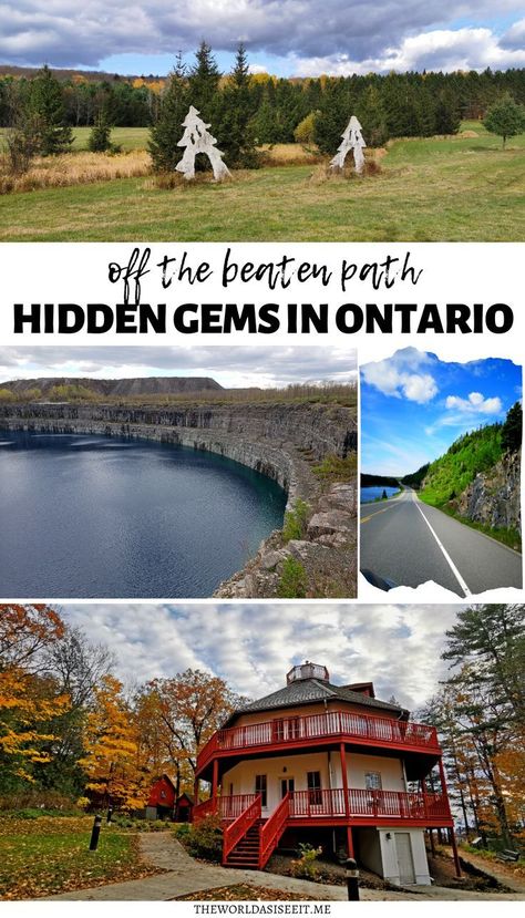 Are you looking for off the beaten path places in Ontario to explore? Here are over 15 awesome hidden gems in Ontario that you've got to see! From north to south and east to west, add these… More Ontario Road Trip, Travel To Canada, Ontario Travel, Canada Photography, Canada Photos, Canada Road Trip, Canada Destinations, Visit Canada, Explore Canada