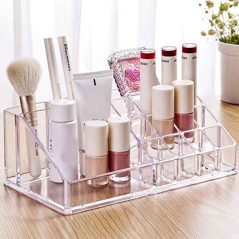 Faster shipping. Better service Organisation, Countertop Makeup Organization, Nail Polish Jewelry, Lipstick Organizer, Lipstick Nails, Acrylic Organizer Makeup, Makeup Storage Box, Organizer Makeup, Organizer Jewelry