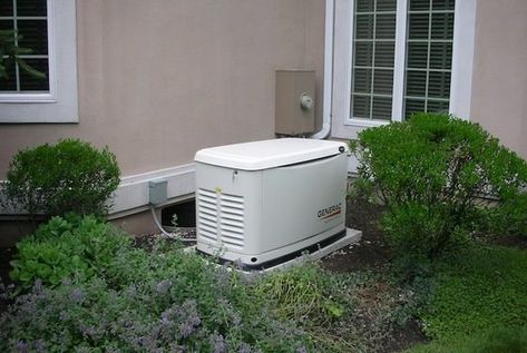 Prepare for unexpected electrical outages with a whole house generator, also known as a standby generator. Powered by gas, these appliances are becoming a must-have in our ever less reliable power grid. Home Backup Generator, House Generator, Emergency Generator, Whole House Generators, Diy Generator, Backup Generator, Natural Gas Generator, Real Estate Buyers, Bob Vila