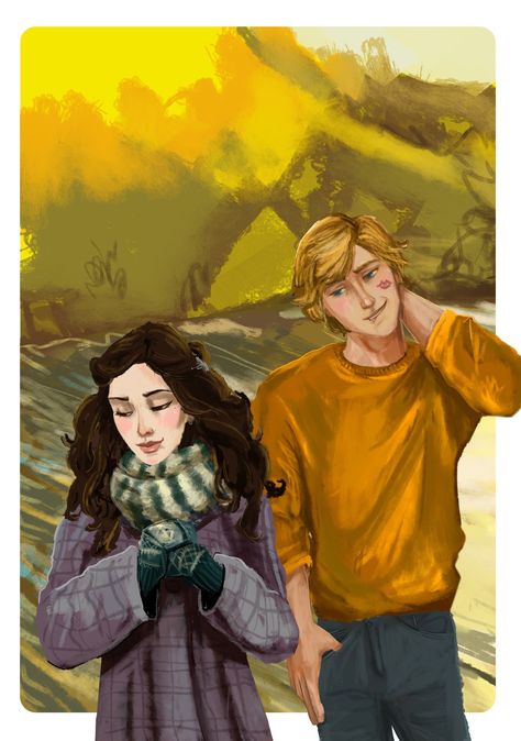 Art by @hillnerd-art on Tumblr Tedromeda Fanart, Ted And Andromeda Fanart, Andromeda And Ted Tonks Fanart, Andromeda And Ted Tonks, Ted And Andromeda, Andromeda Black Fanart, Ted Tonks, Viktor Krum, Andromeda Black