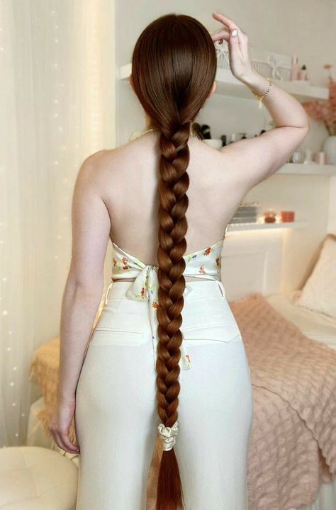 Long beautiful hairs, hairstyles, Braides Chica Cool, Long Healthy Hair, Really Long Hair, Long Red Hair, Beautiful Braids, Hairdo For Long Hair, Very Long Hair, Long Hair Girl, Braids For Long Hair