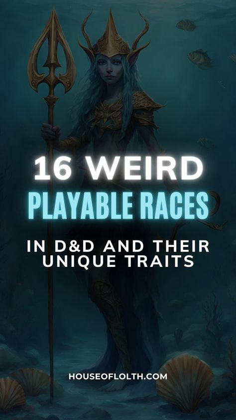 16 weird playable races in D&D and their unique traits Unique Dnd Races, Dnd Character Traits, Unique Dnd Characters, Dnd Fae Character, Dnd Character Creation, Dnd Prosthetic, Dnd Avatar, Homebrew Races, Bard Dnd