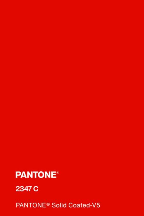 #pantone #red #color #pantone2347c True Red Pantone, Red Pantone Colour Palettes, Pantone Colors Red, Red Pantone Color, Pantone Solid Coated, Red Pantone, Shades Of Red Color, Pantone Red, Pantone Colour Palettes