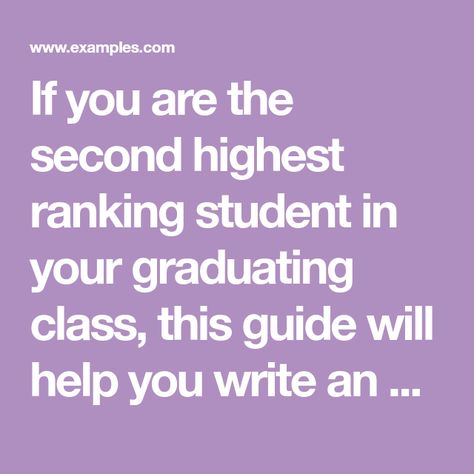 If you are the second highest ranking student in your graduating class, this guide will help you write an epic salutatorian speech. Salutatorian Speech Ideas, Salutatorian Speech, Cliche Quotes, Speech Topics, Christian High School, Choose Quotes, Graduation Speech, Inspirational Speeches, Writing Topics