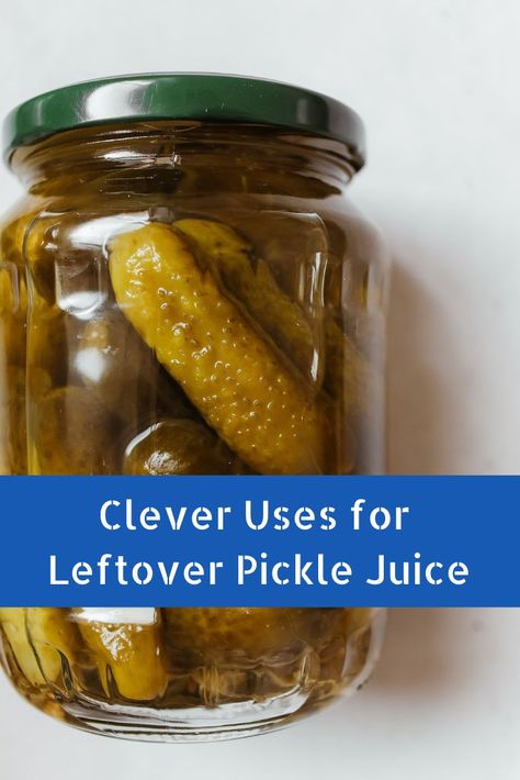 What can you do with leftover pickle juice? From drinking it straight to meat marinades, this pickle by-product has a ton of fantastic uses. Pickle Juice Recipe, Leftover Pickle Juice, Pickle Juice Benefits, Pickle Juice Uses, Pork Chop Brine, Meat Marinades, Dill Pickle Pasta Salad, Pickled Okra, Pickled Beets