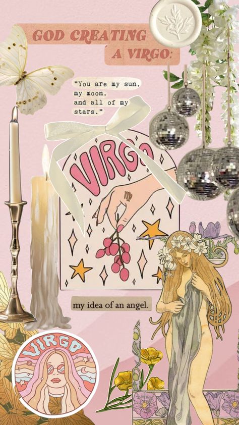 Virgos Groove Aesthetic, Virgo Season Wallpaper, Virgo Season Aesthetic, Virgo Color Palette, Virgo Background, Zodiac Virgo Art, Virgo + Core + Aesthetic, Girly M Wallpapers, Virgo Fashion