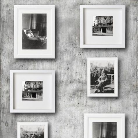 Picture Frame Wallpaper - CuriousEgg Industrial Concrete Wall, Picture Frame Wallpaper, Old Black And White Photos, Photo Contrast, Wall Picture Frames, Matte Wallpaper, Frame Wallpaper, Photo Frame Wallpaper, Penthouse Suite