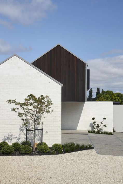 Three Gables, Acoustic Barrier, River Design, Gable House, Bay Of Plenty, Busy Street, Timber Cladding, Passive House, Architecture Awards