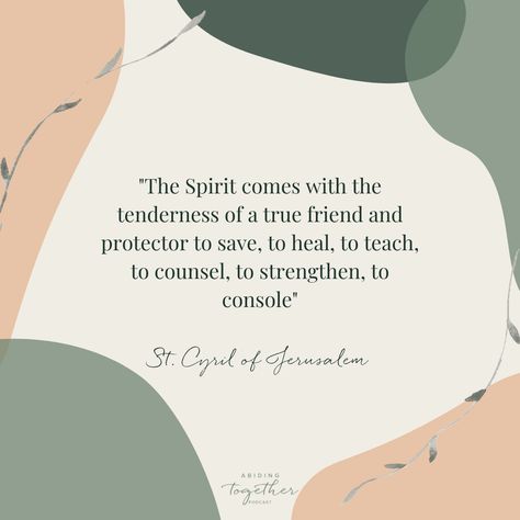 S06 E10: We Are Family: The Holy Spirit — Abiding Together Come Holy Spirit, Holy Spirit Aesthetic, The Holy Spirit, Holy Spirit Quotes, Deep Christian Quotes, Spirit Of Truth, Blessed Is She, Spirit Quotes, Powerful Scriptures