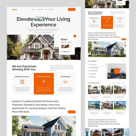 Real Estate Landing Page Design For Better View👇 Dribbble: https://dribbble.com/shots/24198170-Real-Estate-Website-Page-Design - Oripio is a product design agency focusing on UI/UX design, Web Development & branding✌️ Let's discuss👇 Email: contact@oripio.com WhatsApp: +8801701-253995 Follow us on other platforms: links.oripio.com/all Explore more design 👉 https://dribbble.com/oripio #Website #oripio #ui #landingpage #homepagedesign #Figma #uxui #Digitalagency #webdesigner #websitedesign... Real Estate Landing Page Design, Real Estate Landing Page, Real Estate Landing Pages, Beautiful Website Design, Real Estate Website Design, Web Design Examples, Agency Website Design, Homepage Design, Custom Web Design