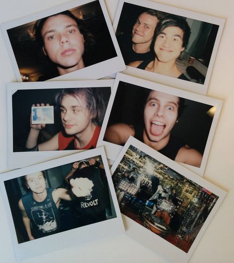 5SOS polaroids. Just look at those dorks. Australian Boys, 5sos Wallpaper, Thomas Hood, 5sos Luke, 5sos Pictures, Calum Thomas Hood, Japan Tour, Five Seconds Of Summer, Ashton Irwin