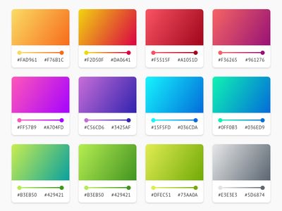 Gradient set free download Sketch app Dusty Pastels, Bio Pool, Color Harmonies, Flat Color Palette, Gradient Color Design, Color Design Inspiration, Color Mixing Chart, Hex Color Palette, Sketch App