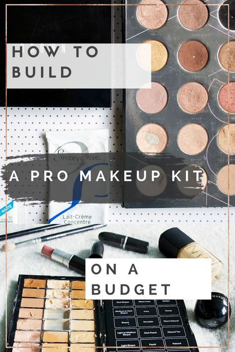 Makeup artist kit- top tips and ideas to build a professional makeup kit Pro Makeup Kit, Makeup Kit Organization, Professional Makeup Tips, Basic Makeup Kit, Airbrush Makeup Kit, Make Up Diy, Beginner Makeup Kit, Make Up Kits, Makeup Kit Essentials