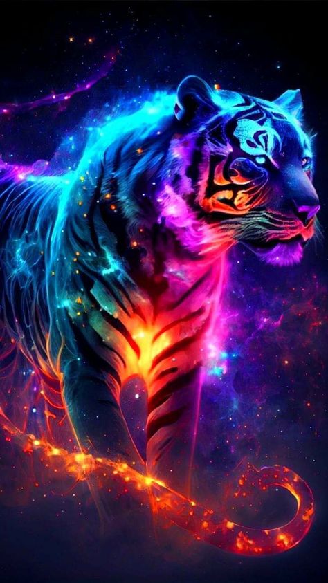 Lion Tattoo Design Feminine, Galaxy Animals, Tekken Wallpaper, Lion Kings, Colorful Animal Paintings, Animal Anime, Art Niche, Tattoo Lion, Wild Animal Wallpaper