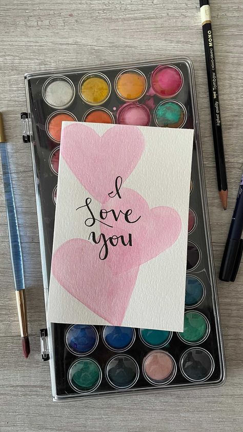 letteringbygg on Instagram: Valentine’s Day cards are NOW available on my Etsy!! I love, love 😍💕 • • • #handlettering #handlettered #calligraphy #moderncalligraphy… Love Letters Design Cards, Valentine’s Day Calligraphy, Love Letter Ideas Creative Design, Calligraphy Cards, Valentine Quotes, I Love Love, Homemade Valentines, Paper Ideas, Art Carte