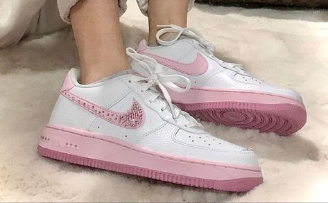 keywords: sparkly, crystal, pink, nike, custom, new, shoes Pink Quinceanera Shoes, Quinceanera Shoes, Pink Quinceanera, Nike Custom, Pink Nike Shoes, Shoes Diy, Diy Rhinestone, Pink Nike, Pink Nikes