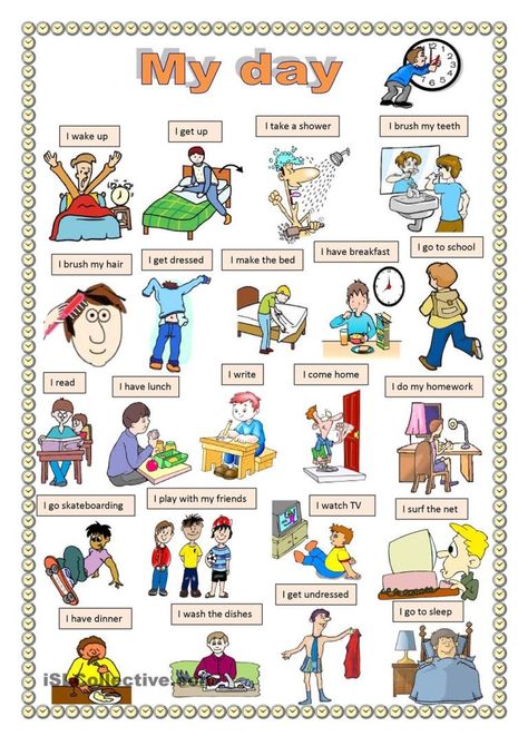 Picture Dictionary, Kids English, English Verbs, English Classroom, English Language Teaching, English Lessons For Kids, English Activities, Learn English Vocabulary, English Language Learning