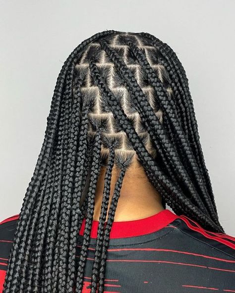 Brick Parting Hair, Best Braids For Black Women, Brick Parting Box Braids, Brick Parting, Female Braids Hairstyles, Style For Short Curly Hair, Tight Braided Hairstyles, Black Female Hairstyles, Box Braids For Women