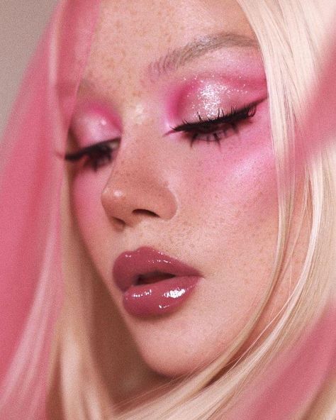 Pink Obsession, 2023 Pink, Barbie Makeup, Ethereal Makeup, Fairy Makeup, Top Makeup Products, Pink Makeup, Editorial Makeup, Makeup Goals