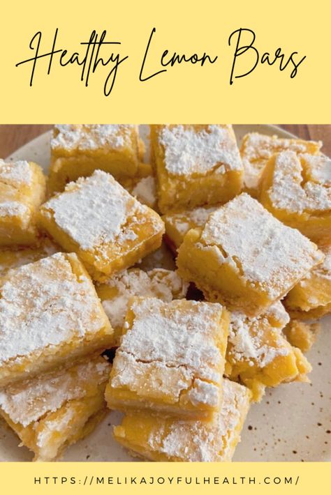 Low Calorie Lemon Bars, Healthy Lemon Desserts Easy, Healthy Lemon Desserts, Healthy Lemon Bars, Lemon Desserts Healthy, Healthy Recipes Desserts, Oat Bars Healthy, Lemon Recipes Healthy, Lemon Coconut Bars