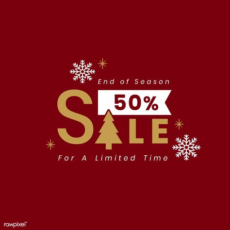 Christmas special sale 50% off vector | free image by rawpixel.com Christmas Sale Banner, Christmas Sale Poster, Cv Inspiration, Christmas Promo, Winter Poster, Business Poster, Christmas Promotion, Christmas Labels, Promotional Design