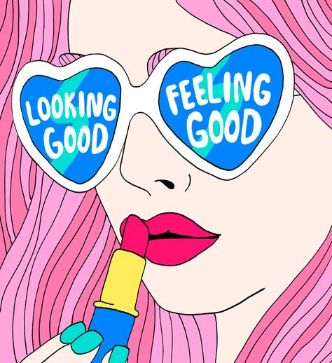 Ragazza Pop Art, Creation Art, Pop Art Girl, Pop Art Comic, Shaped Sunglasses, Heart Shaped Sunglasses, Retro Pop, Art Et Illustration, Arte Popular