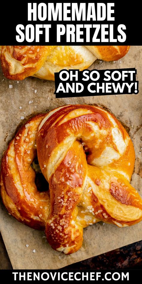 Pillowy-soft and oh-so-chewy, this homemade soft pretzel recipe is a crave-worthy snack you won't be able to resist! Easy to make with basic pantry staples, these buttery homemade pretzels are definitely worth the effort. Dip Pretzels, Homemade Cheese Dip, Homemade Pretzels Recipe, Soft Pretzels Recipe, Pretzel Dough, Pretzel Recipe, Soft Pretzel Recipe, Pretzel Cheese, Homemade Buns