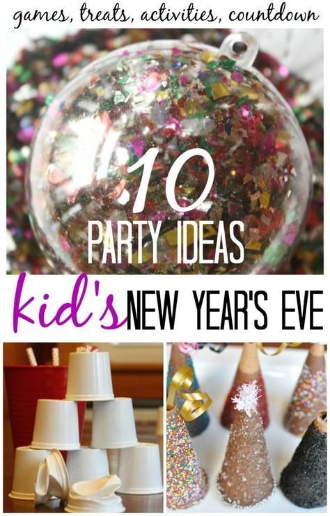 Nye Activities, New Years With Kids, Martha Argerich, Family New Years Eve, New Year's Eve Crafts, Kids New Years Eve, New Year's Eve Activities, New Years Eve Games, New Years Eve Day