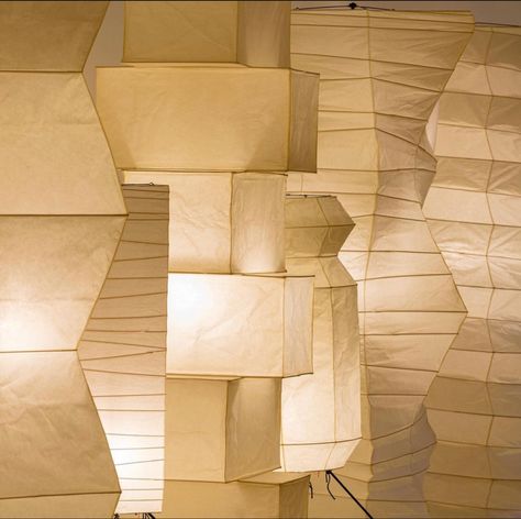 Noguchi Lamp, Isamu Noguchi, Paper Light, Museum Shop, Light Sculpture, Beautiful Lamp, Paper Sculpture, Objects Design, Paper Lamp