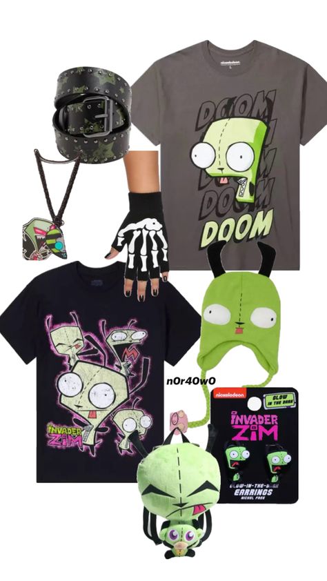 cool onvader zim gir outfit idea from hot topic Hot Topic Outfits, Invader Zim Gir, Zim Gir, Hot Topic Clothes, Scene Core, Invader Zim, Outfit Idea, Hot Topic, Nickelodeon