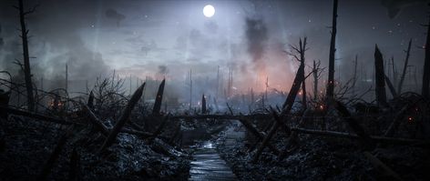 #landscape #war digital art PC gaming Battlefield 1 video games #2K #wallpaper #hdwallpaper #desktop Battlefield Aesthetic, Anime Battlefield, Ww1 Aesthetic, Battlefield Background, Robert Sammelin, Hd Wallpaper Landscape, Battlefield Art, Trench Crusade, Good Wallpapers