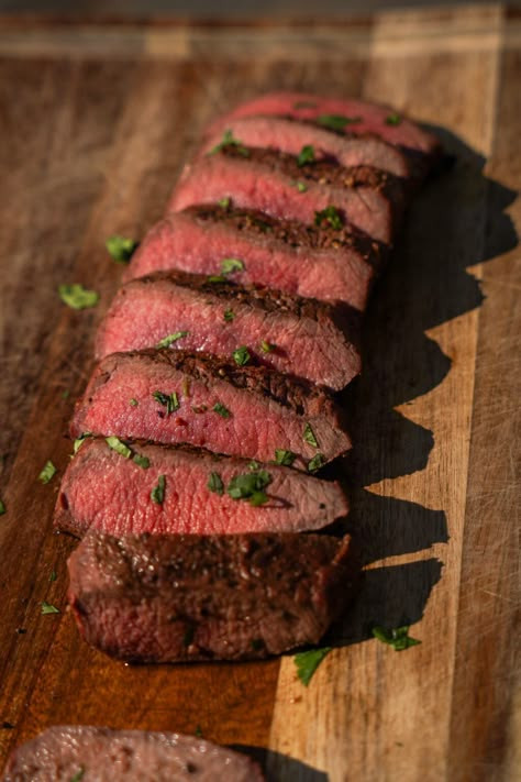 The BEST Grilled Venison Backstrap - JennDanella.com Tip Steak Recipes, Oven Roasted Tri Tip, Tri Tip Marinade, Tri Tip Steak Recipes, Tritip Recipes, Tri Tip Roast, Tri Tip Steak, Coffee Rubbed Steak, Baked Meat