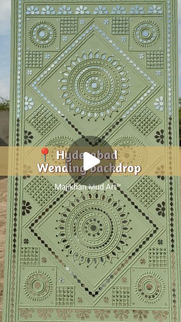 majikhanmudart on February 8, 2024: "📍 Hyderabad Mud Art piece for Wending backdrop Special colour choice for Wending Contact us: 9327652878 #hyderabad #wendingdecor..." Mud Work Art, Mud Art, Lipan Art, Mosaic Art Diy, Lippan Art, Art And Craft Videos, Work Art, February 8, Interior Decoration