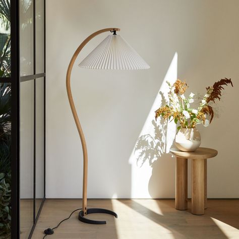 Design Within Reach (@designwithinreach) • Instagram photos and videos Floor Lamp Design, Organic Form, Led Light Bulbs, Design Within Reach, Neutral Colour Palette, Sloped Ceiling, Floor Lights, Neutral Color, Beech Wood