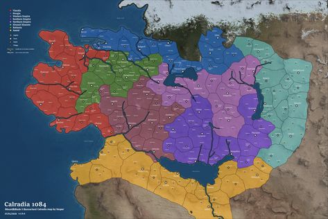 🦅 Map of Calradia 1084 (Updated 07.01.20) | TaleWorlds Forums Mount And Blade Bannerlord, Mount & Blade, Fantasy Map Making, Best Banner Design, Imaginary Maps, Fantasy World Map, Best Banner, Joker Card, Knight Armor